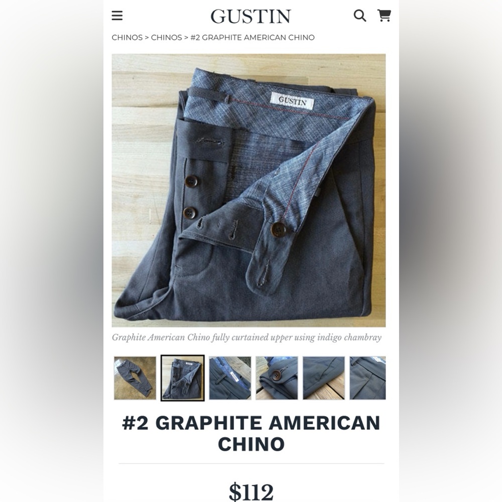 Gustin Chino size 32